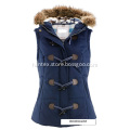 Women down jacket without sleeve